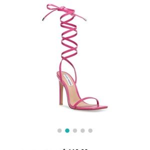 Steve Madden-Uplift pink multi patent heels